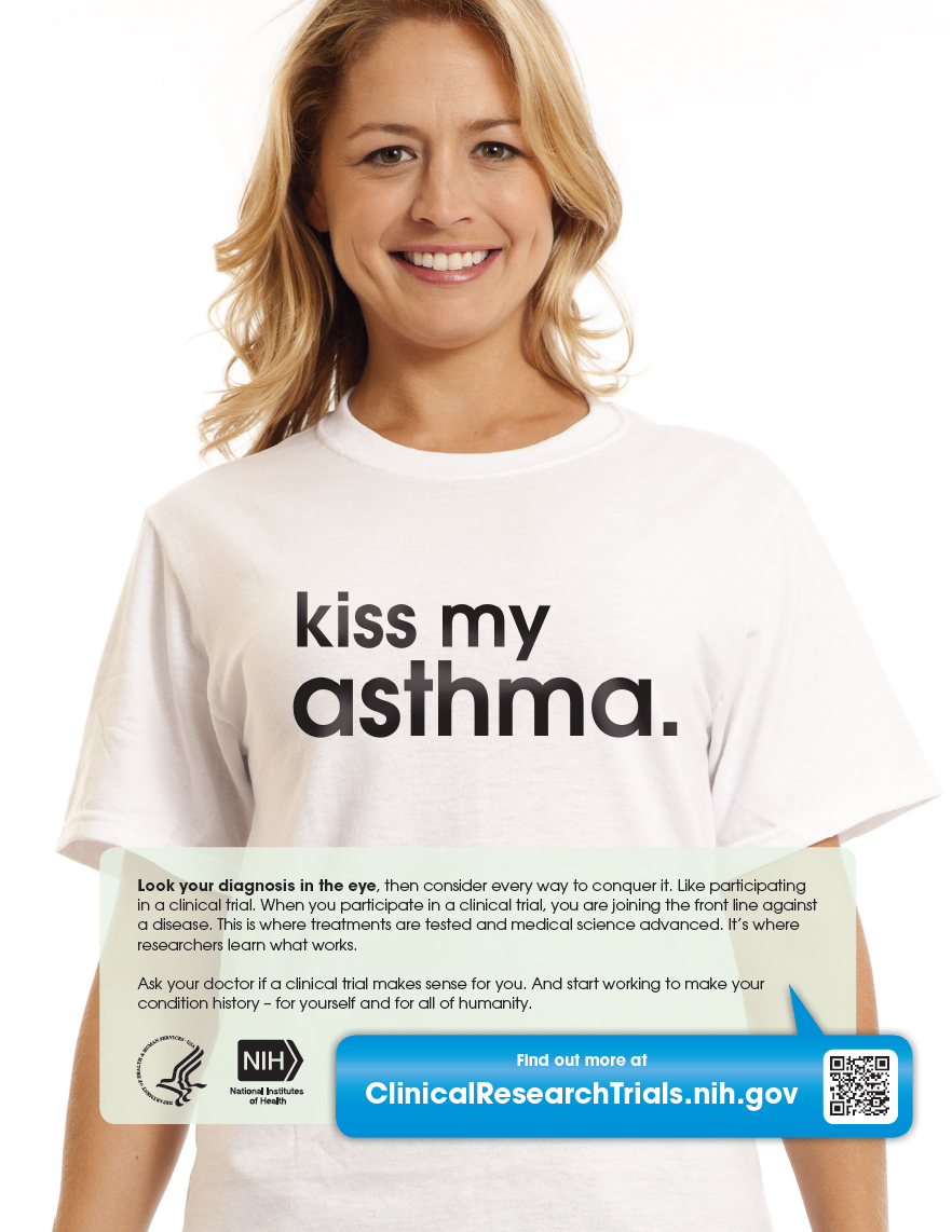 “Kiss My Asthma.” poster