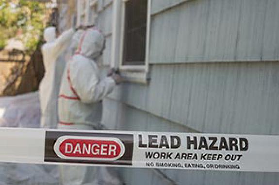 Lead Restrictions Lead abatement with "danger" tape