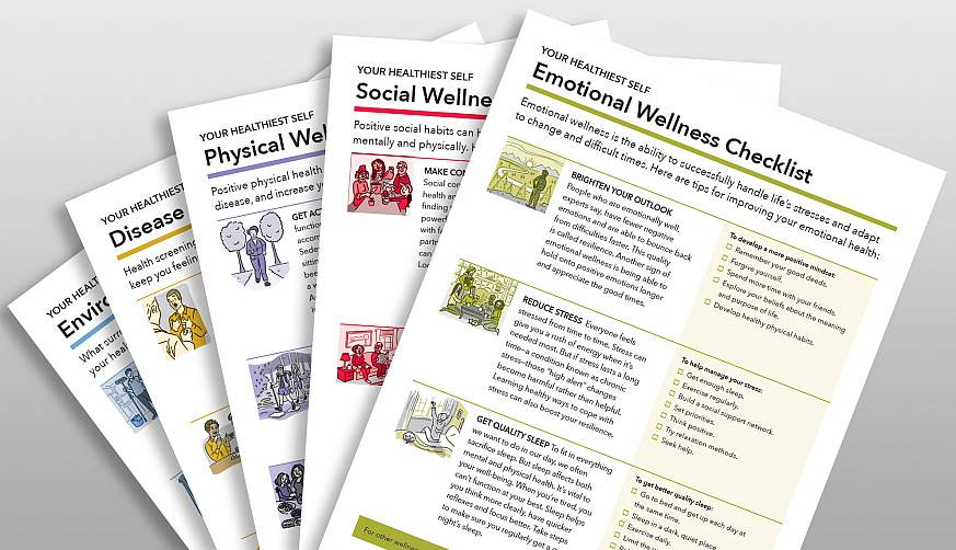 A sampling of wellness toolkits A sampling of wellness toolkits