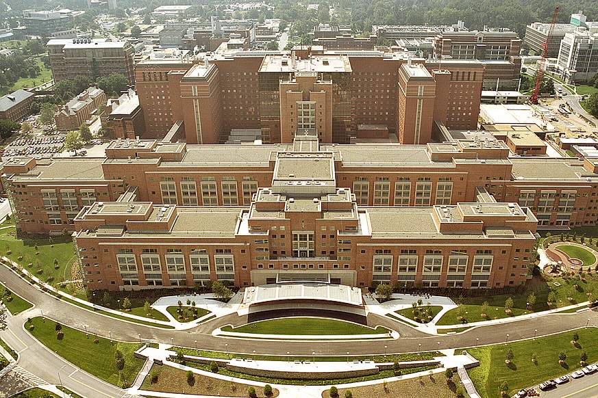 Aerial view of the Clinical Research Center Aerial view of the Clinical Research Center.