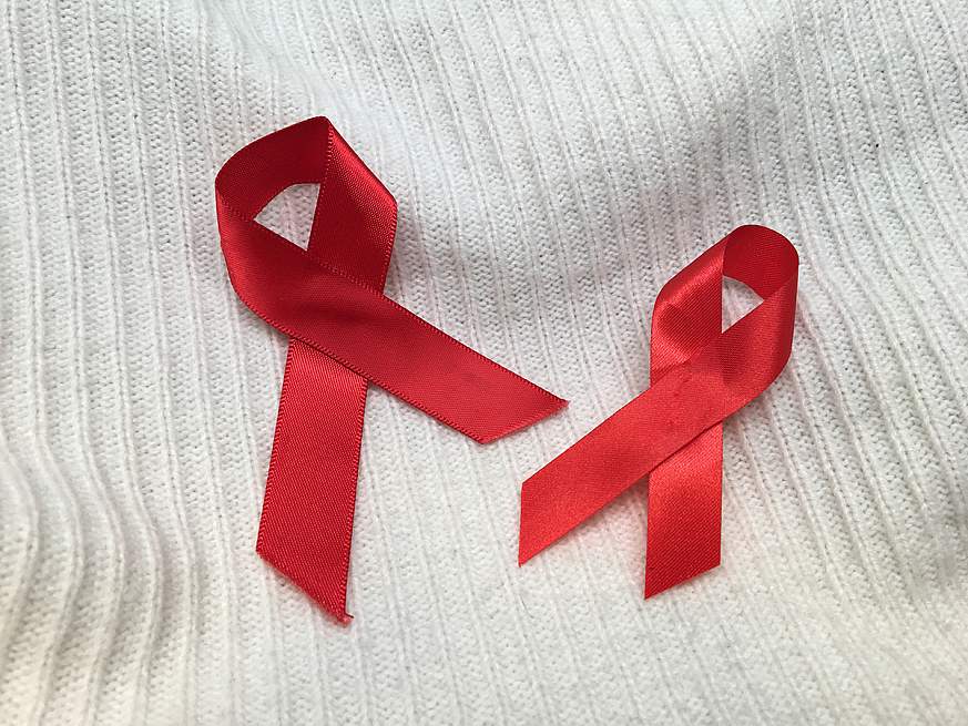 Two AIDS awareness ribbons Two AIDS awareness ribbons.