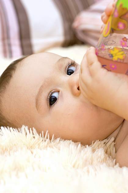 Photo of a baby girl Photo of a baby girl