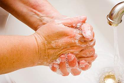 Photo of hands washing Photo of hands washing