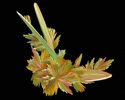 Microscropic image of colorful crystals Microscropic image of colorful crystals