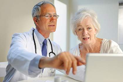 Photo of a doctor with a patient Photo of a doctor with a patient