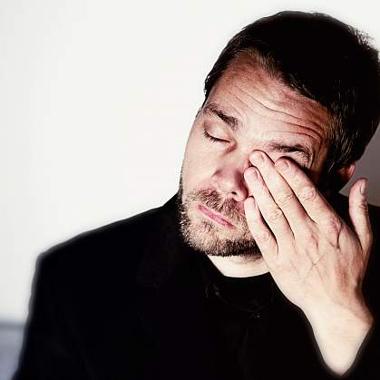 Photo of an exhausted man Photo of an exhausted man