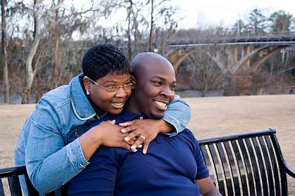 Photo of a happy African-American couple Photo of a happy African-American couple