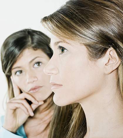 Photo of twin sisters Photo of twin sisters