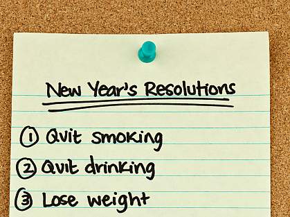hoto of a handwritten list that says: 1. Quit Smoking, 2. Quit Drinking, 3. Lose Weight. hoto of a handwritten list that says: 1. Quit Smoking, 2. Quit Drinking, 3. Lose Weight.