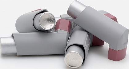 Photo of several asthma inhalers Photo of several asthma inhalers