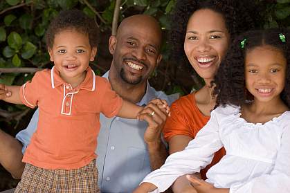 Photo of an African American family Photo of an African American family