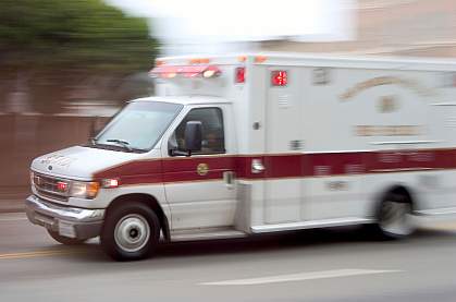 Speeding ambulance Speeding ambulance
