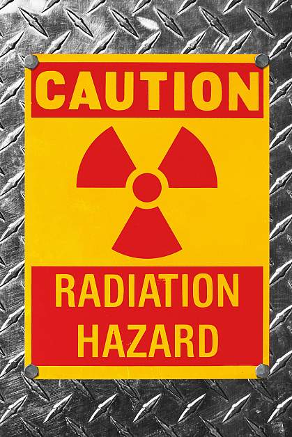 Radiation hazard sign Radiation hazard sign.