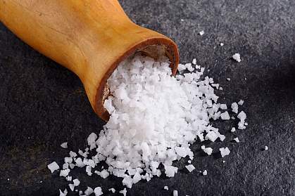 Close up photo of coarse sea salt. Close up photo of coarse sea salt.