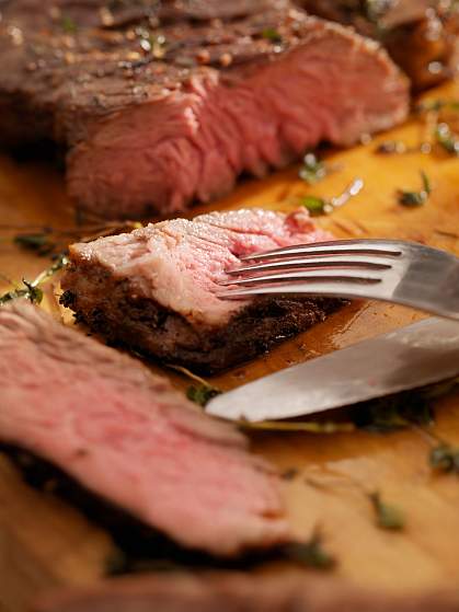 Medium rare steak Medium rare steak.