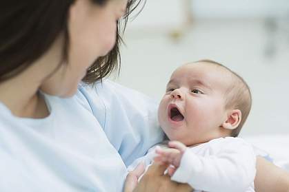 Mother holding a baby Mother holding a baby.