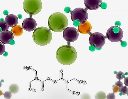 Disulfiram molecule Disulfiram molecule
