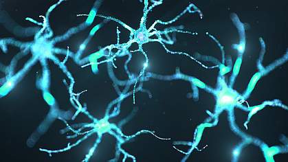 Abstract illustration of interconnected neurons Abstract illustration of interconnected neurons