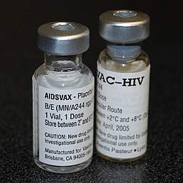 Vials of VAC-HIV Vials of VAC-HIV.