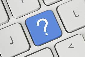 Question mark key on keyboard Question mark key on keyboard.