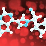 3D model of the drug ruxolitinib.